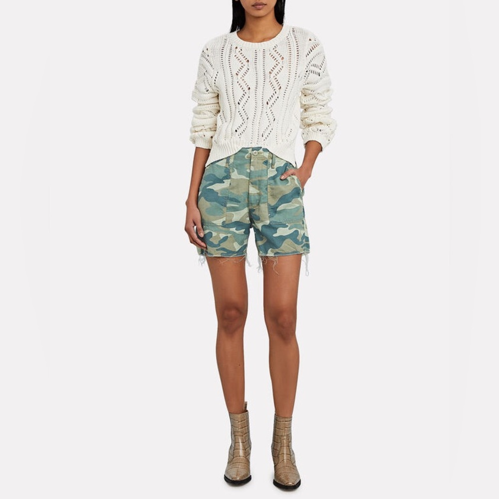 MOTHER rambler patch pocket shorts